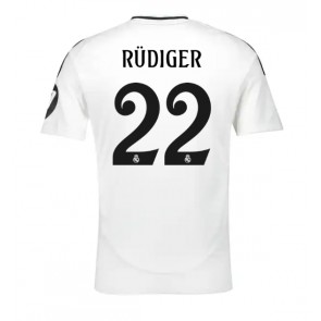 Real Madrid Antonio Rudiger #22 Replika Hjemmebanetrøje 2024-25 Kortærmet